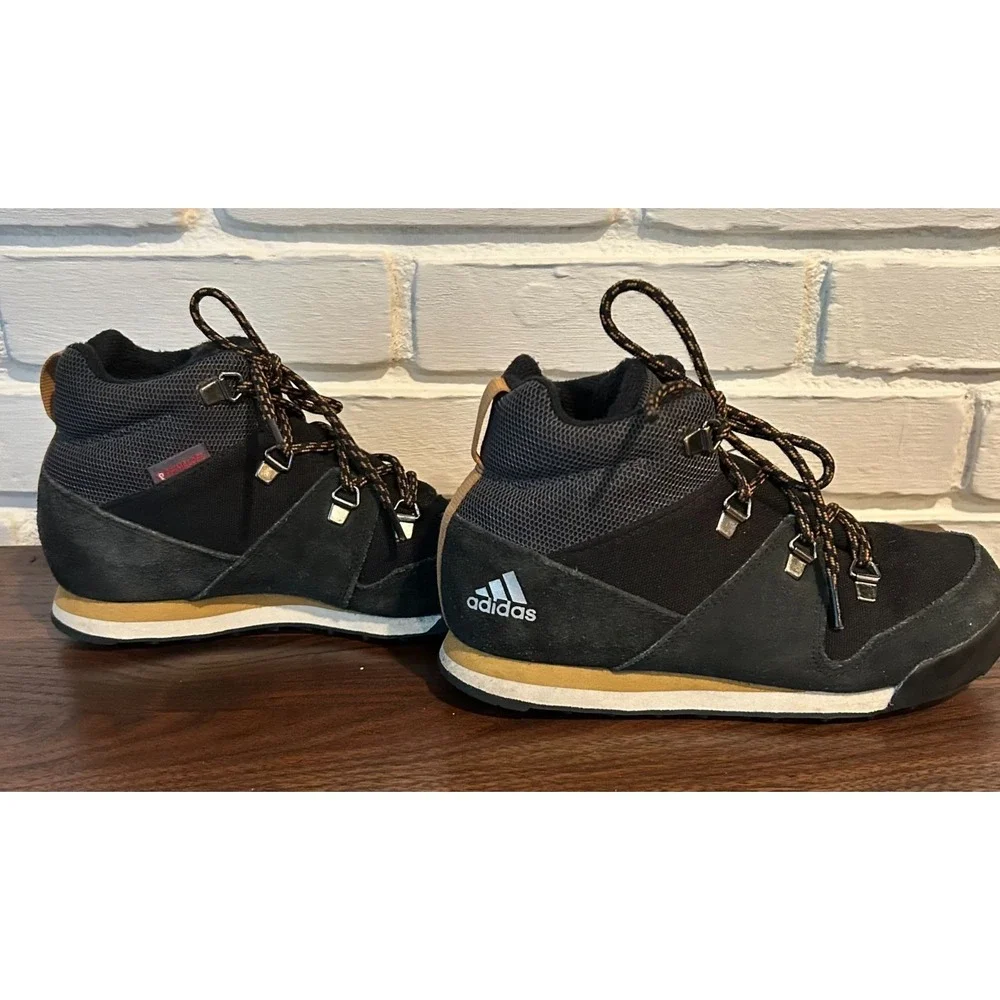 ADIDAS Snowpitch K Terrex‎ Climawarm Youth/Kids Black Snow Boots Size 1.5